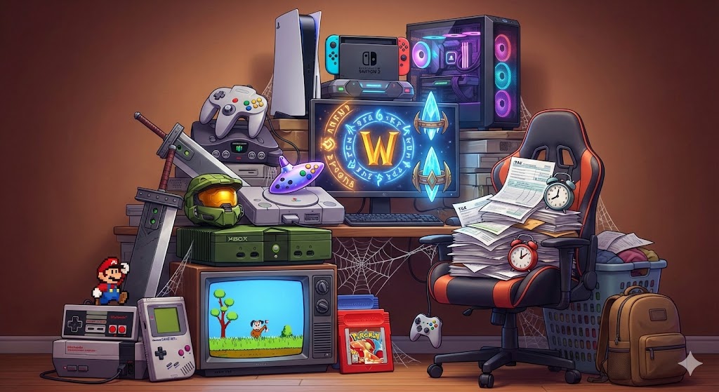 Gaming setup montage